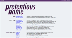 Desktop Screenshot of pretentiousname.com